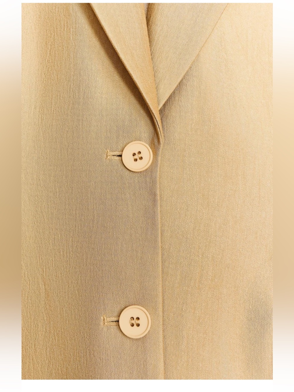 Zara NWT 2 piece SET ZW collection Gold cinch waist structured blazer & pants - Picture 12 of 15